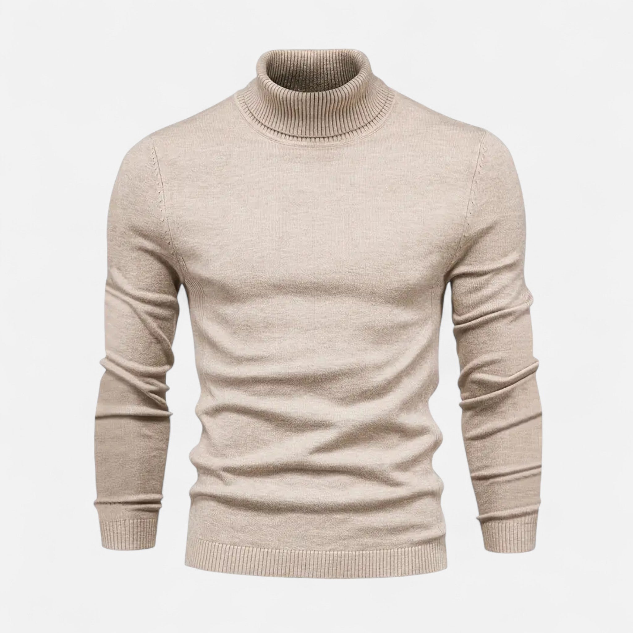 Velclairemode | Men's Lapel Collar Soft Wool Sweater