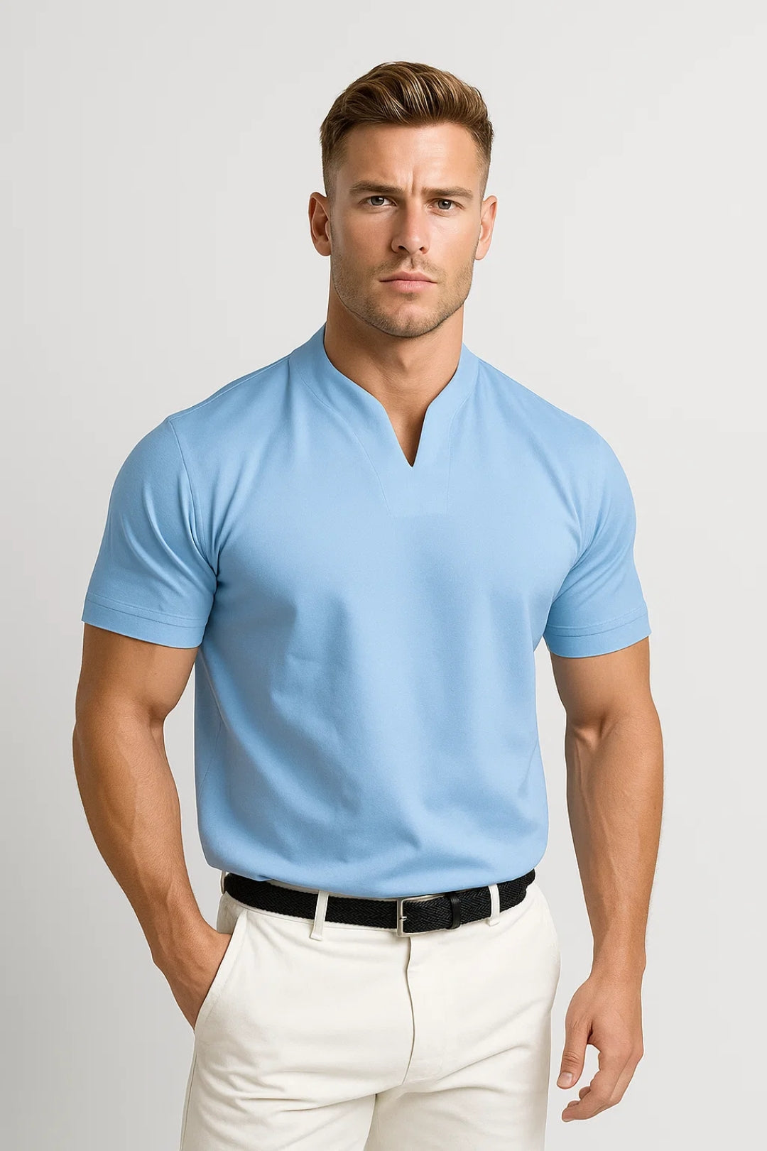 Men's Split Collar Shirt