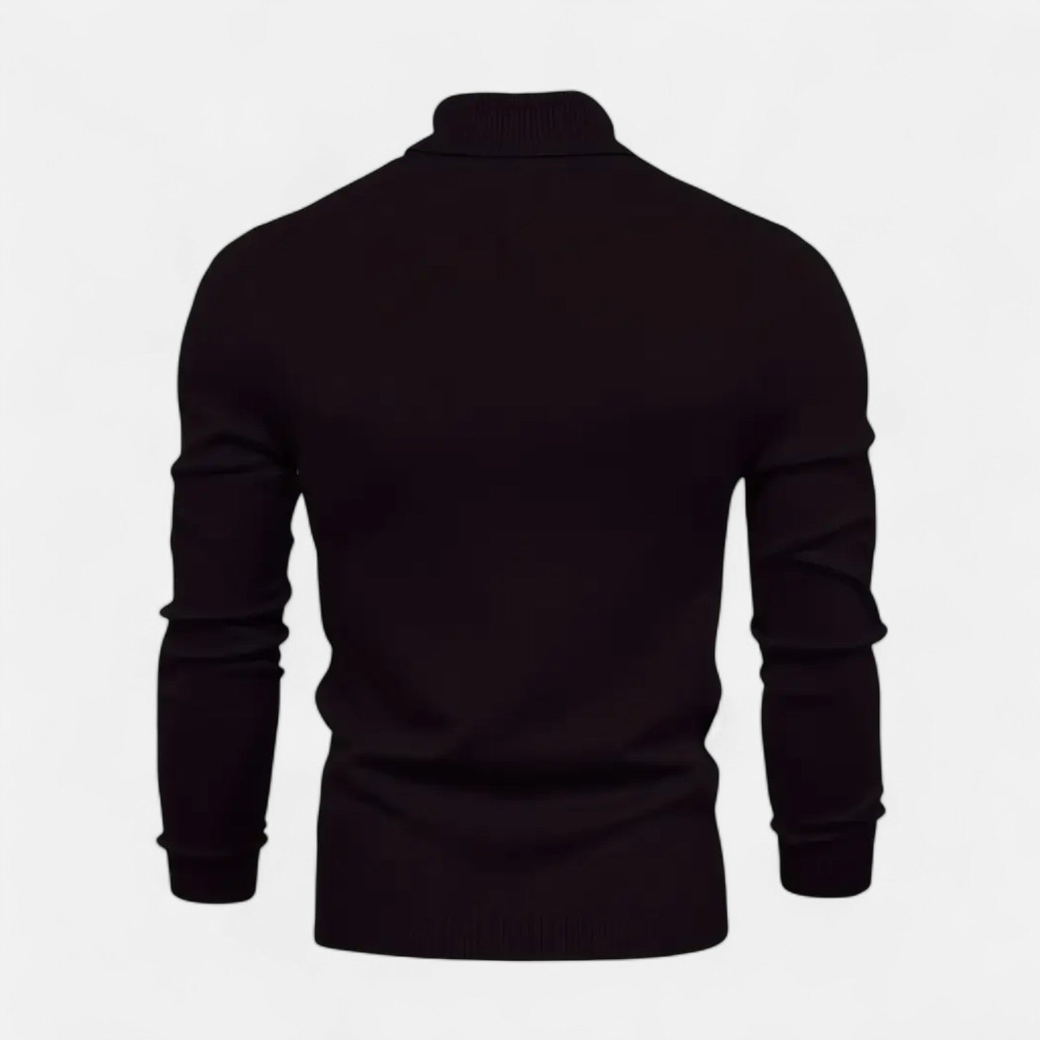 Velclairemode | Men's Lapel Collar Soft Wool Sweater
