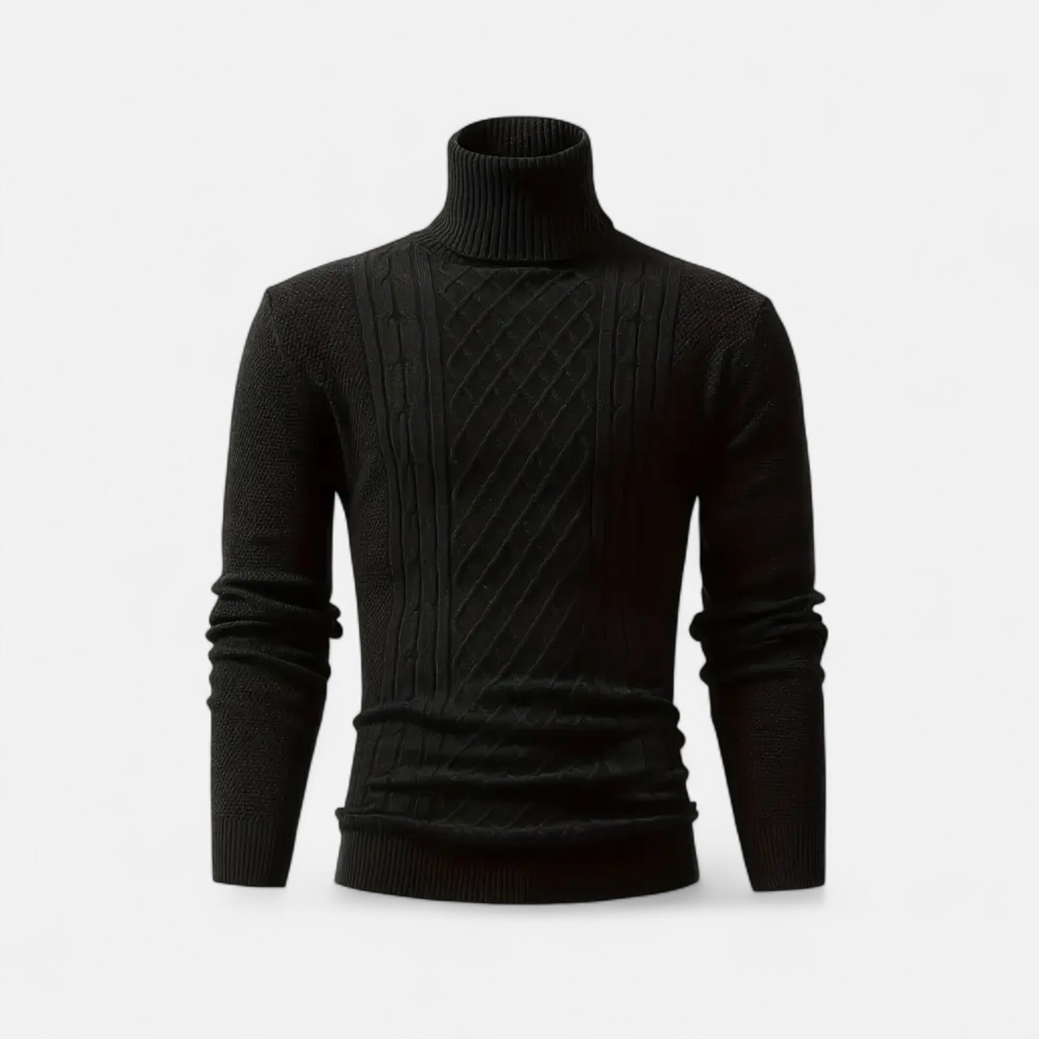 Velclairemode | Men's Turtleneck Soft Knit Sweater Fall-Winter