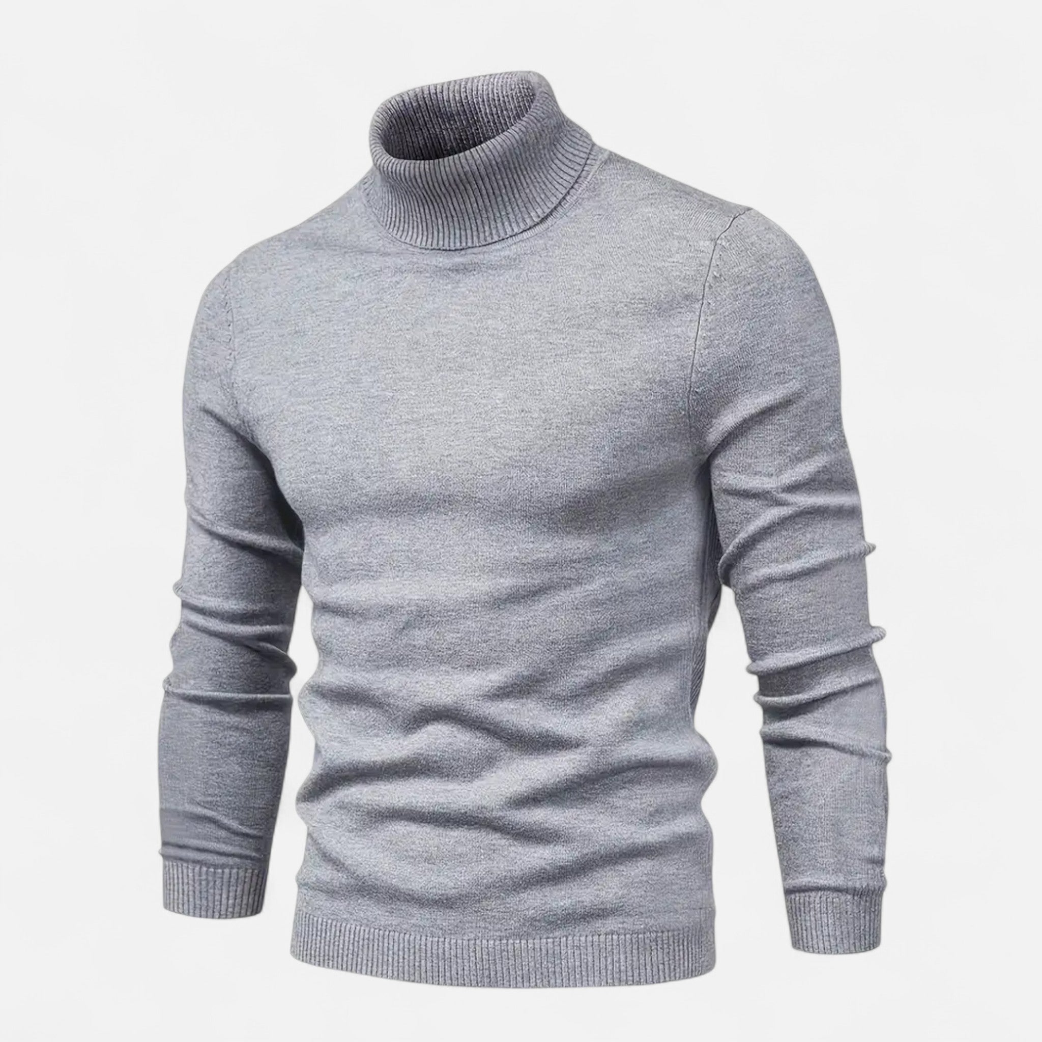 Velclairemode | Men's Thermal Top with Stand-Up Collar for Autumn and Winter
