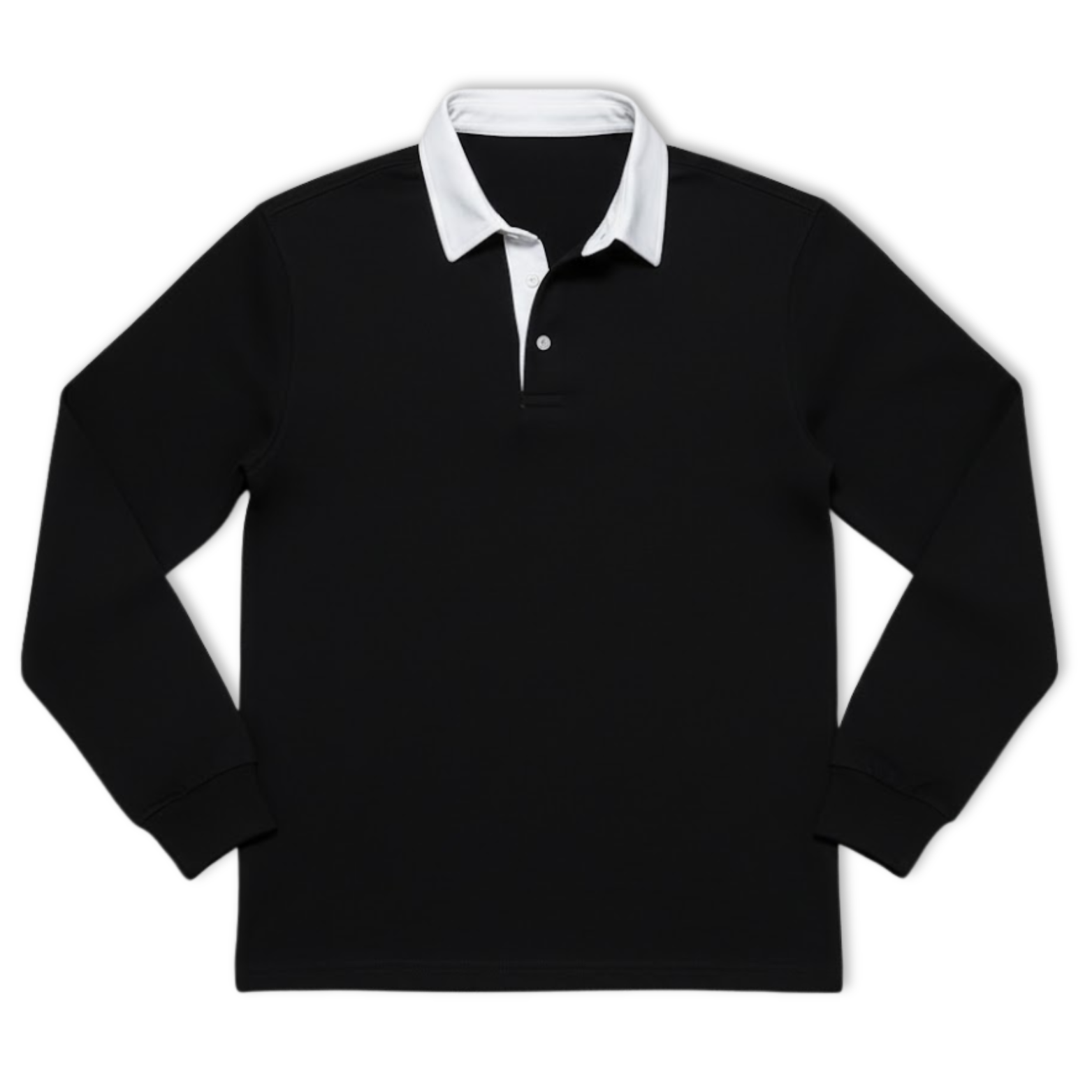 Sweat-shirt Homme à Col Polo Manches Longues Pull Décontracté et Social