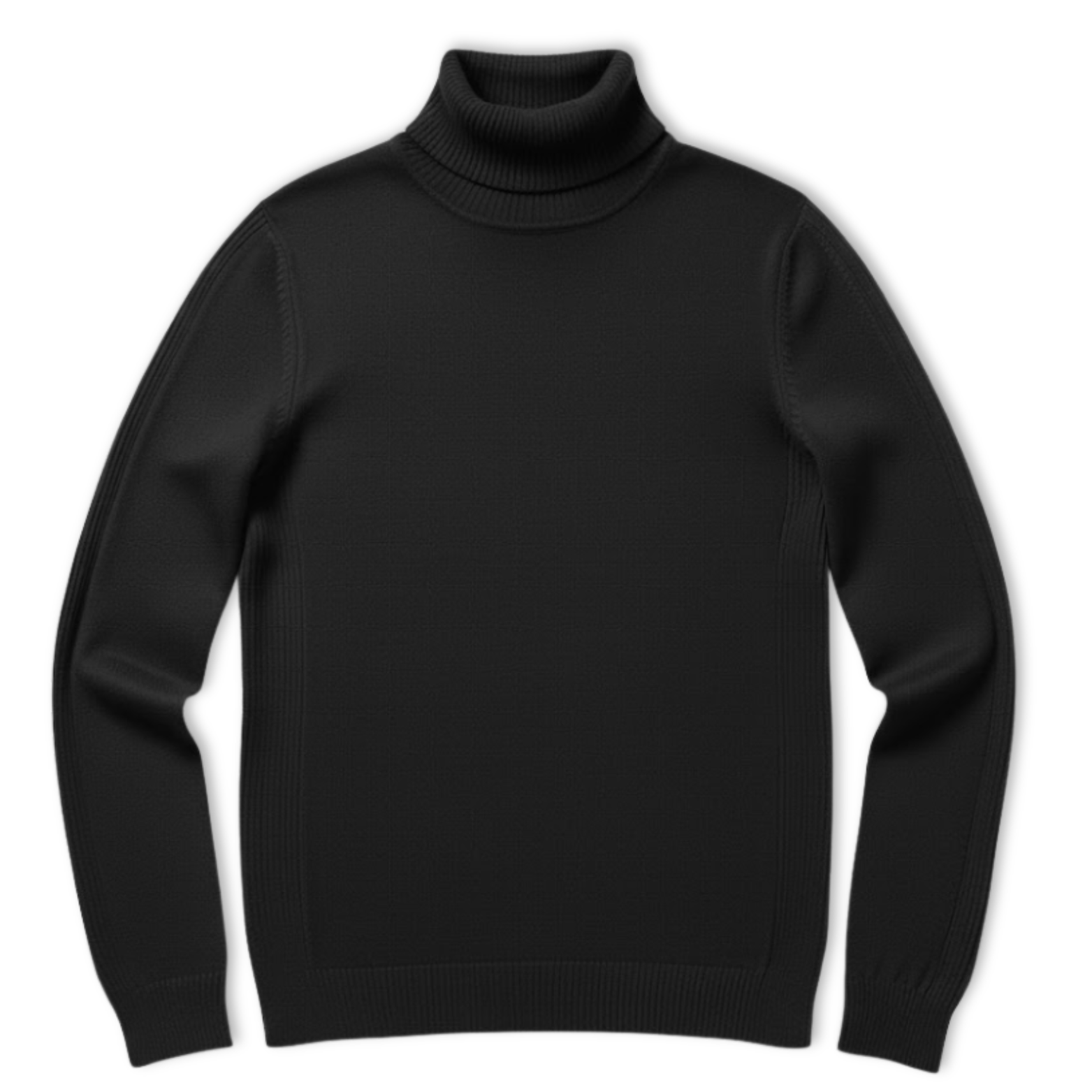Pull à col roulé slim pour homme Pull chaud à col haut en maille