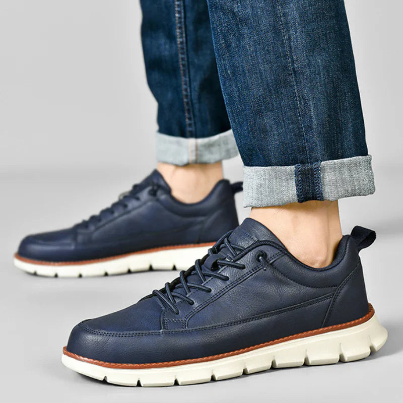 Sneakers uomo | pelle suola ammortizzante — uso quotidiano