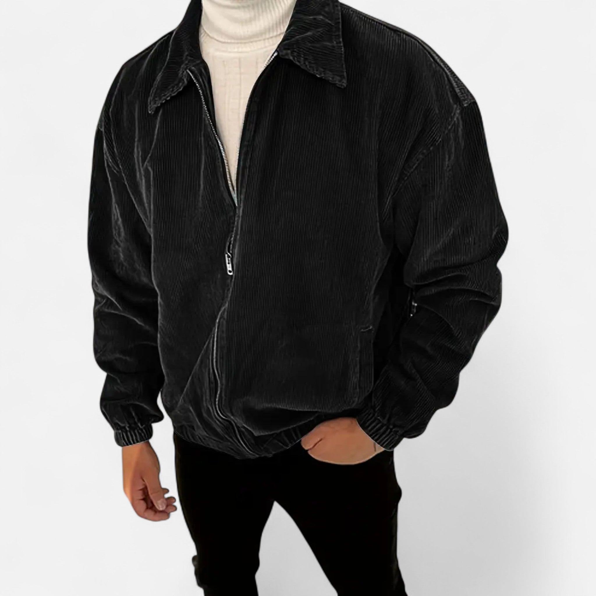 Velclairemode | Men's Corduroy College Style Jacket Fall-Winter