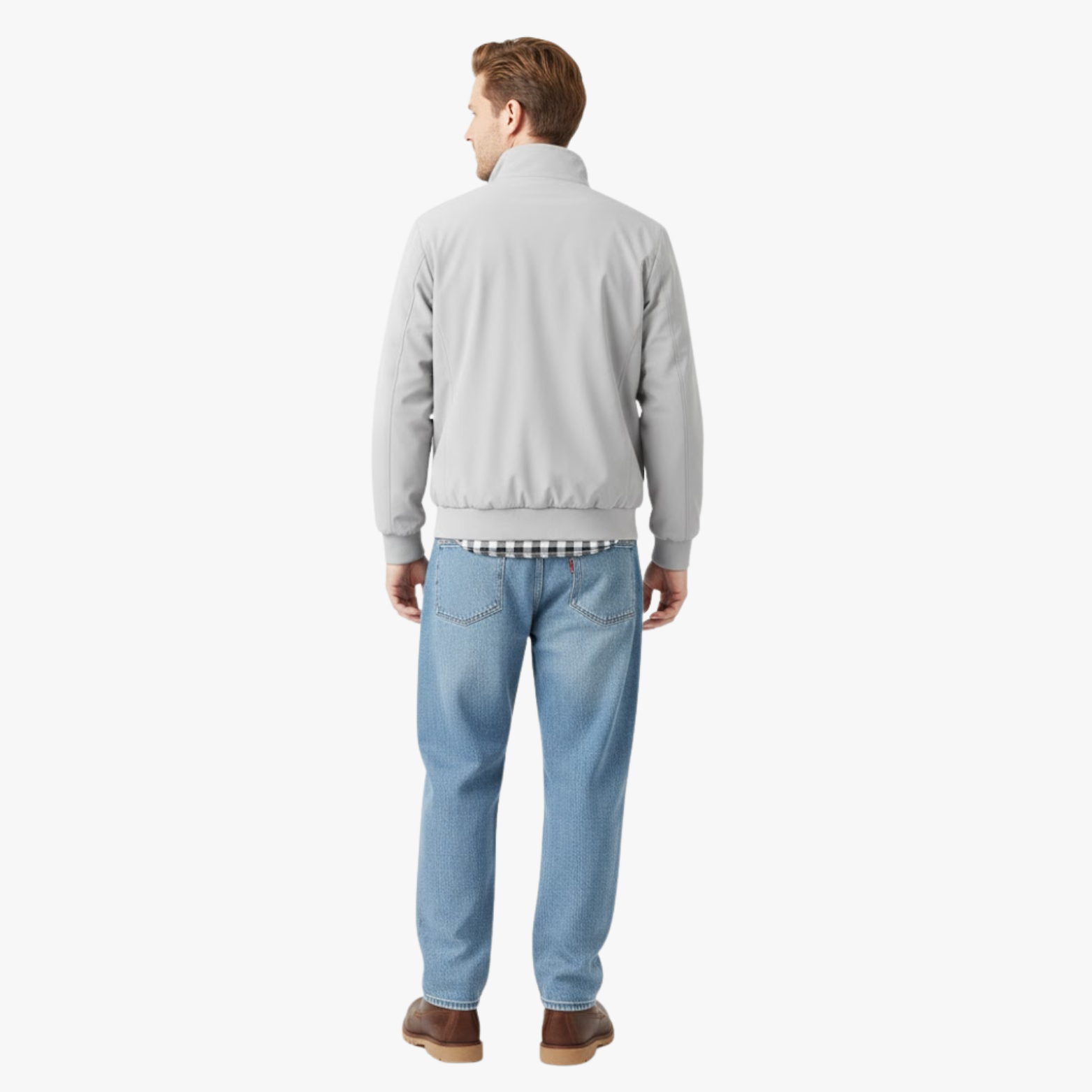 Blouson Bomber Slim Fit Homme Décontracté Uni Style Baseball