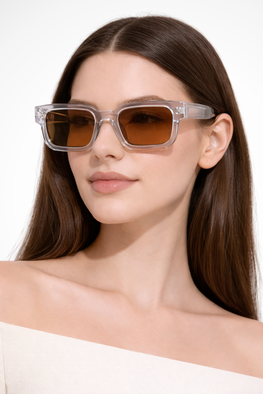 Gafas de Sol Cuadradas Retro con Montura Robusta y Lentes Oscuros Tinteados