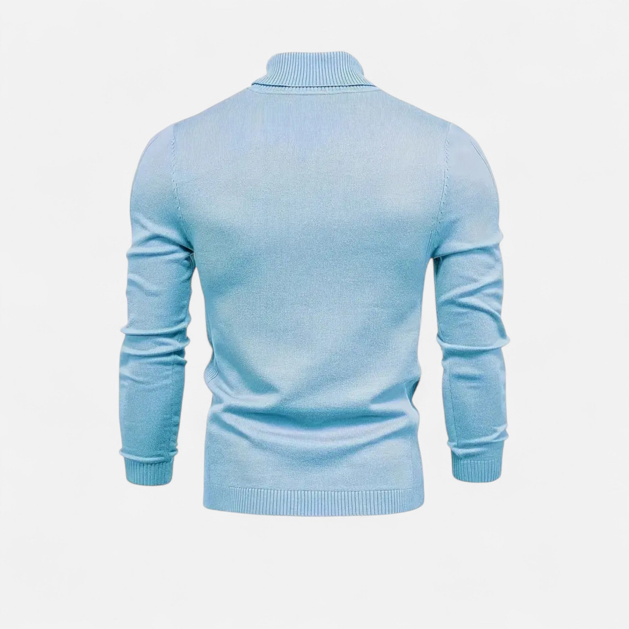 Velclairemode | Men's Lapel Collar Soft Wool Sweater