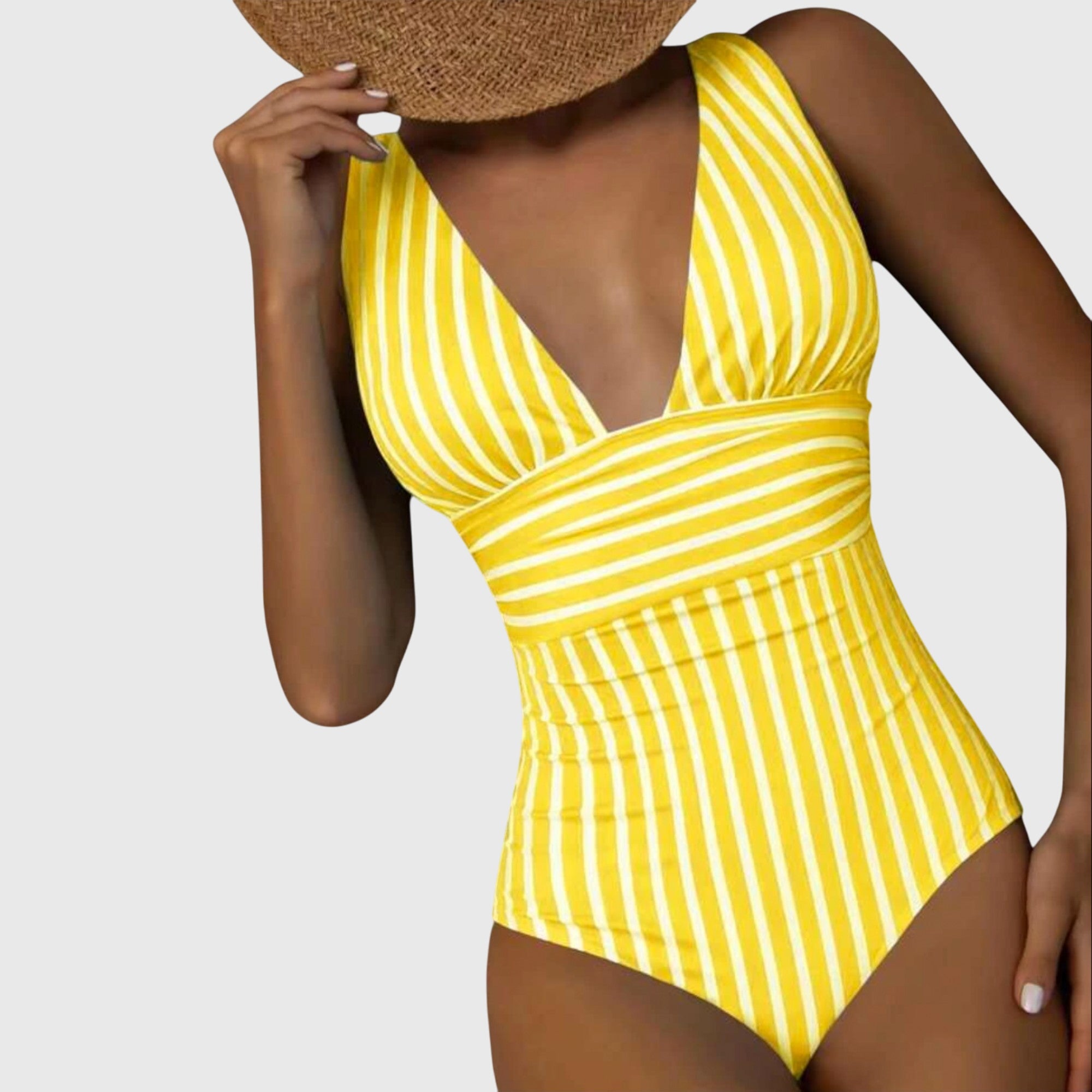 Maillot de bain une pièce rayé
