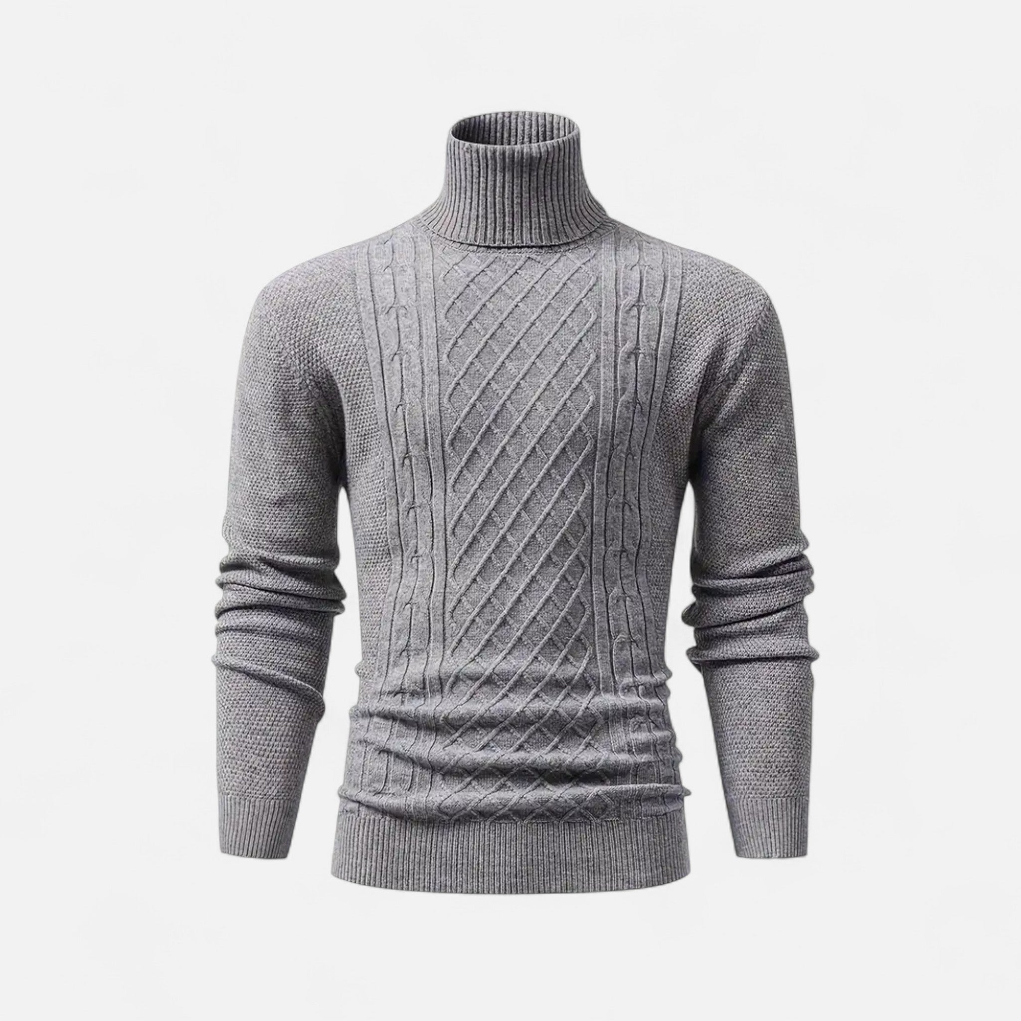 Velclairemode | Men's Turtleneck Soft Knit Sweater Fall-Winter