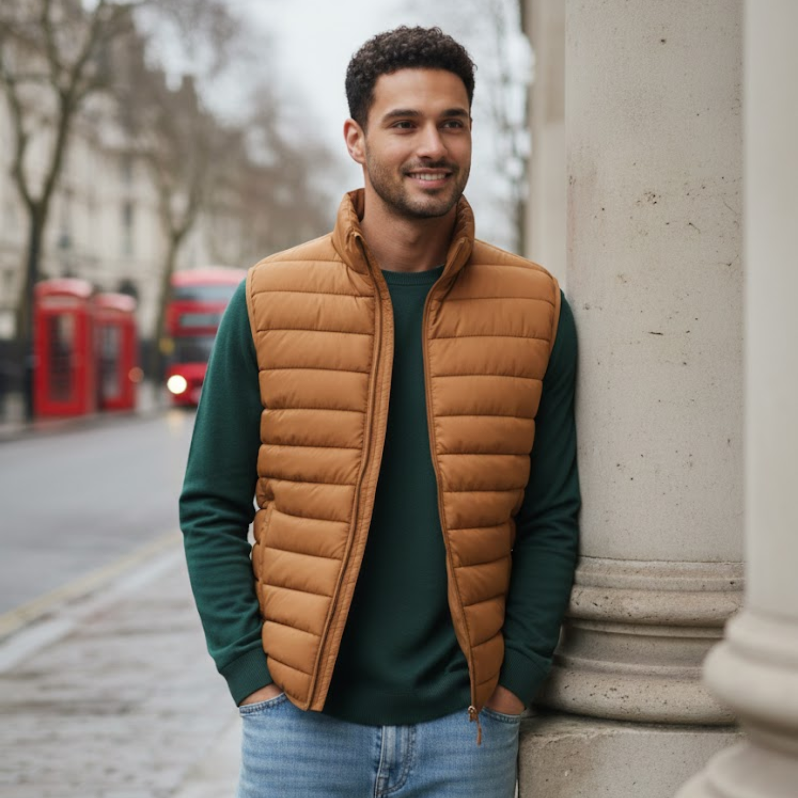 Gilet matelassé léger pour homme, coupe sans manches, coupe-vent, veste d’hiver