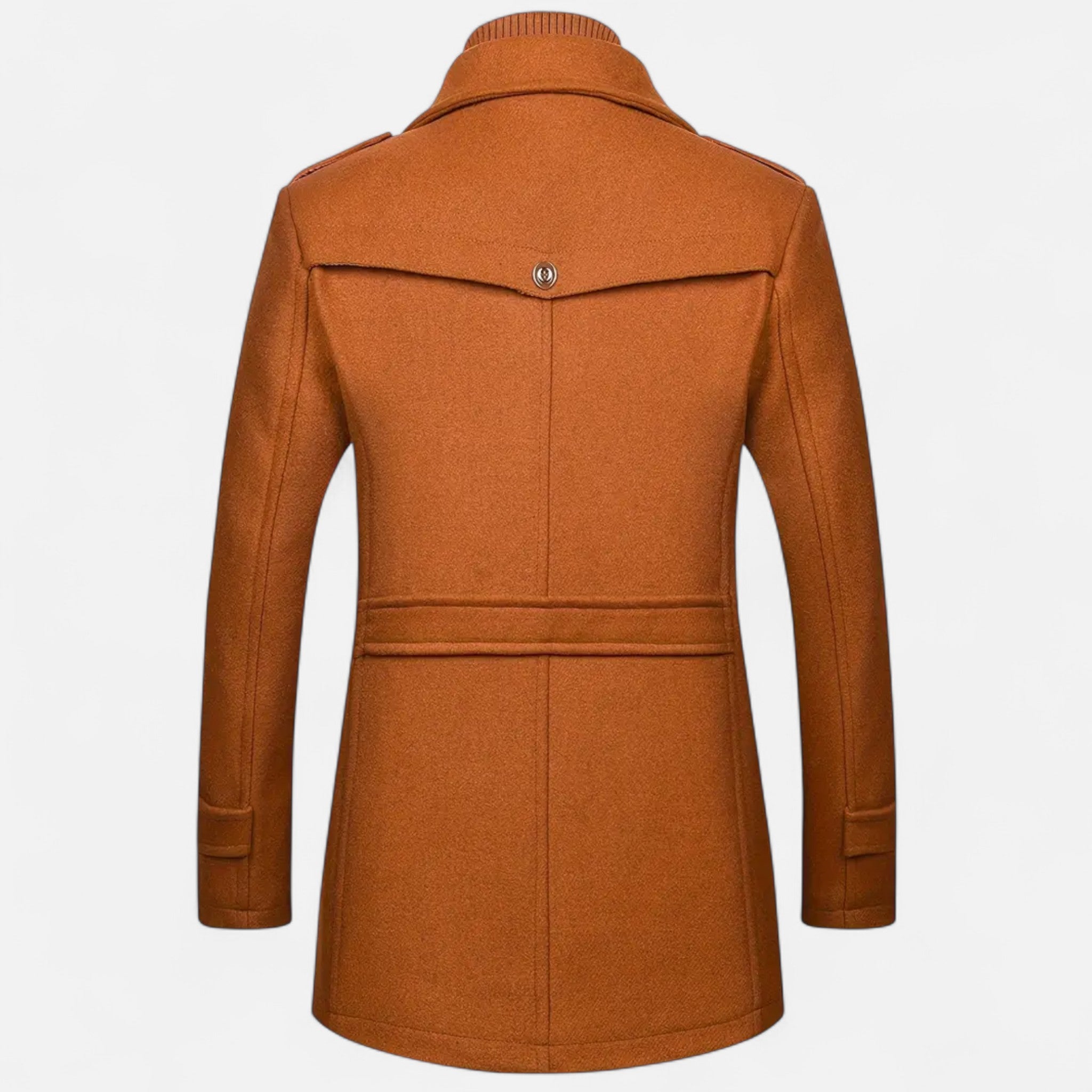 Velclairemode | Men's Double-Breasted Tweed Coat for Autumn and Winter