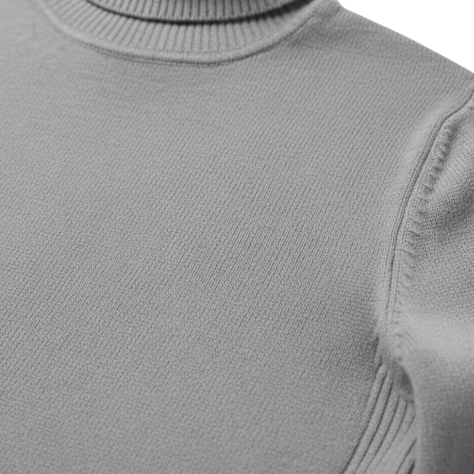 Pull à col roulé slim pour homme Pull chaud à col haut en maille