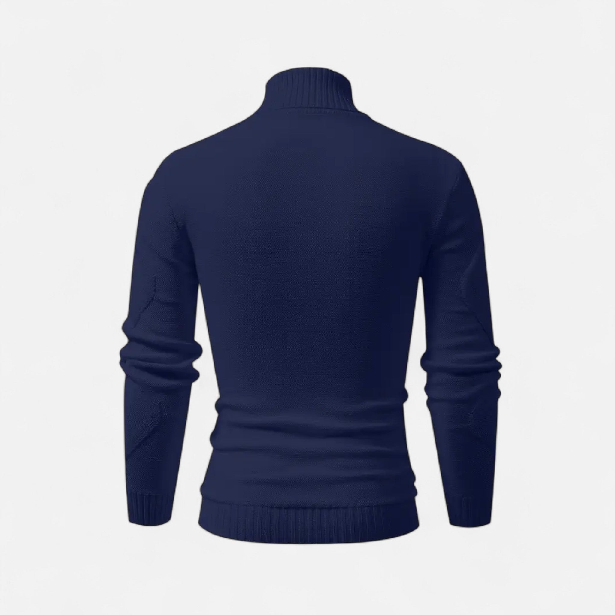 Velclairemode | Men's Ribbed Knit High Neck Sweater Winter