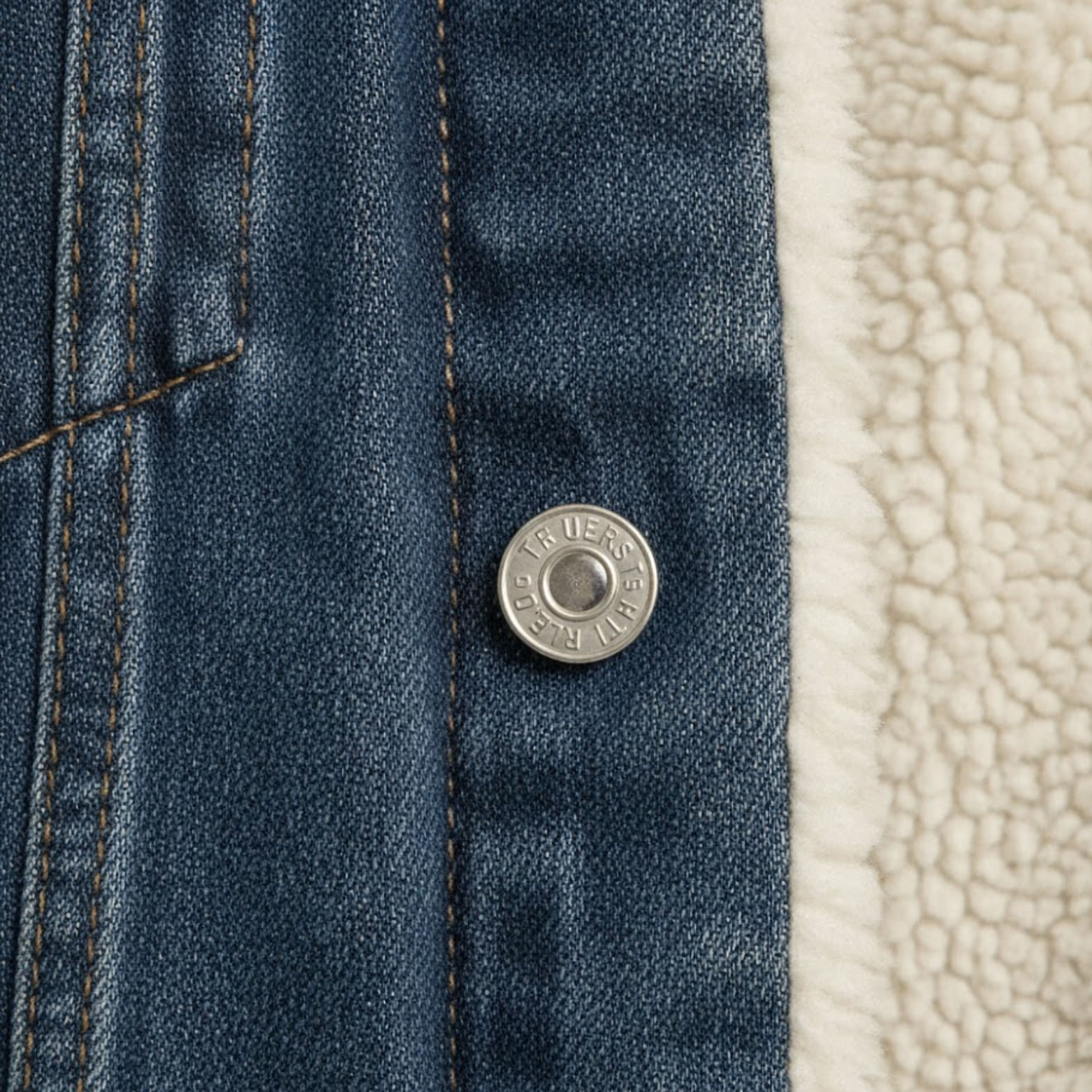 Veste en jean doublée polaire pour homme – Coupe ample, chaude et hivernale