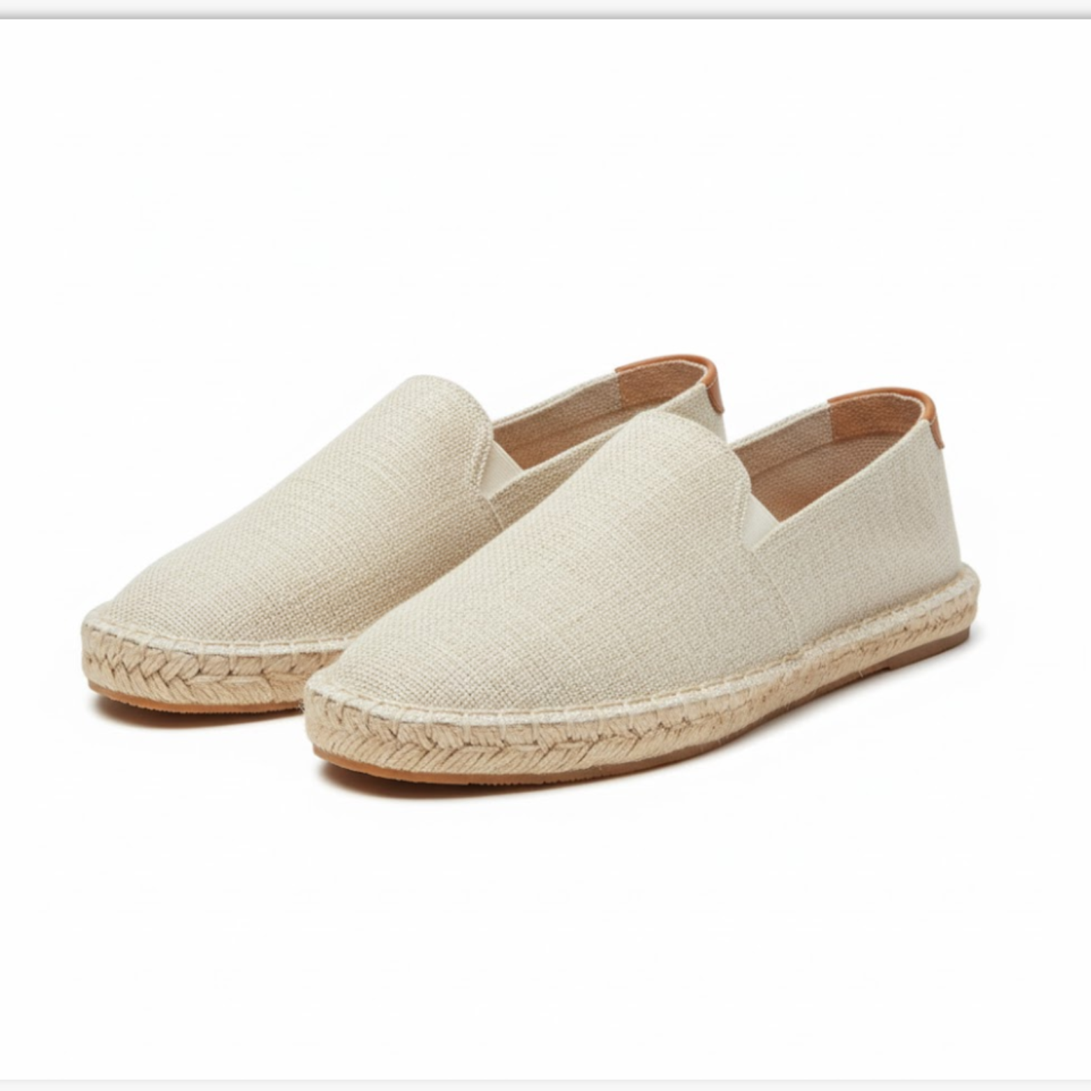 Espadrilles Unisex à Enfiler en Toile – Chaussures d’Été en Jute