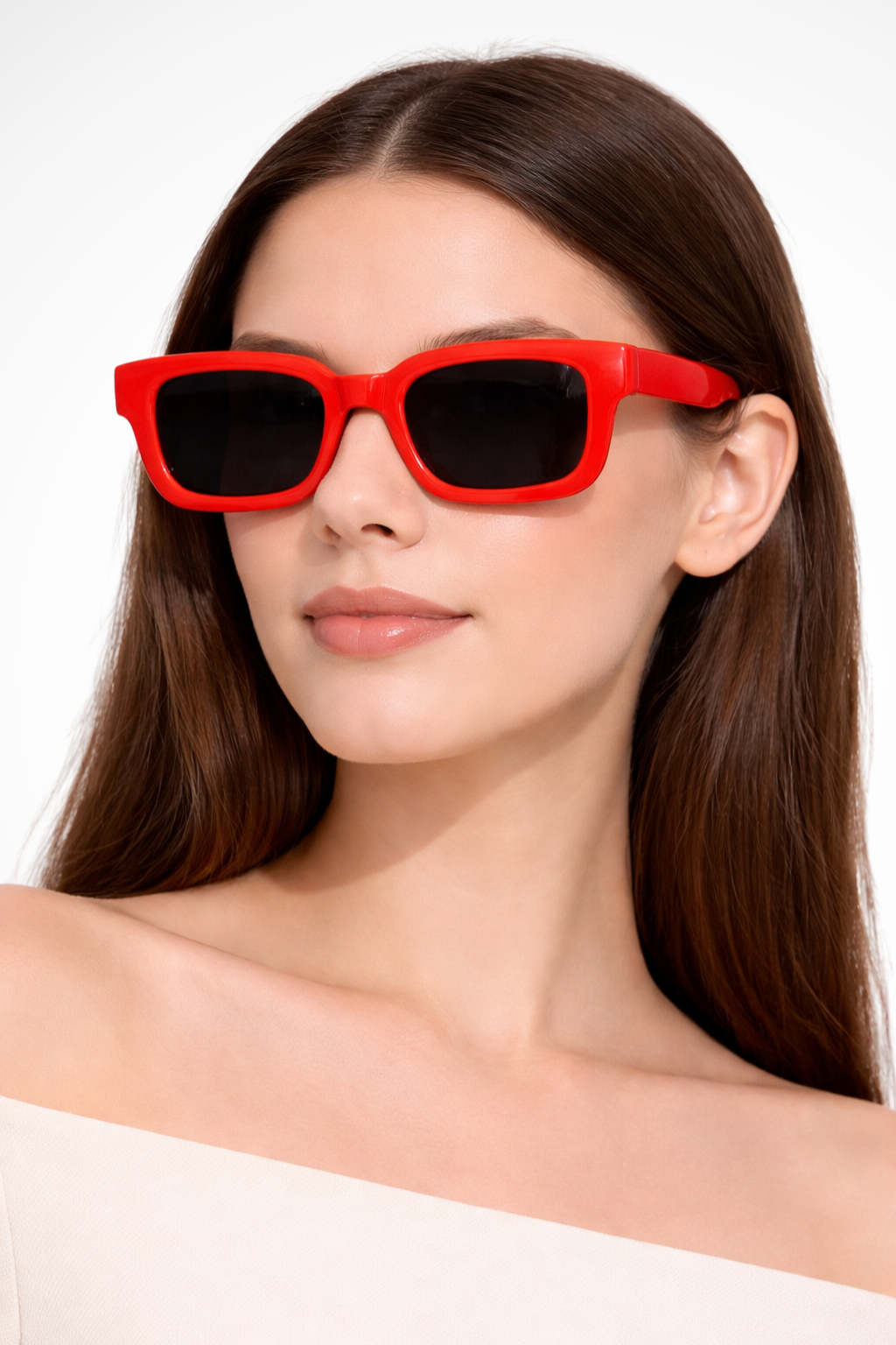 Gafas de Sol Cuadradas Retro con Montura Robusta y Lentes Oscuros Tinteados