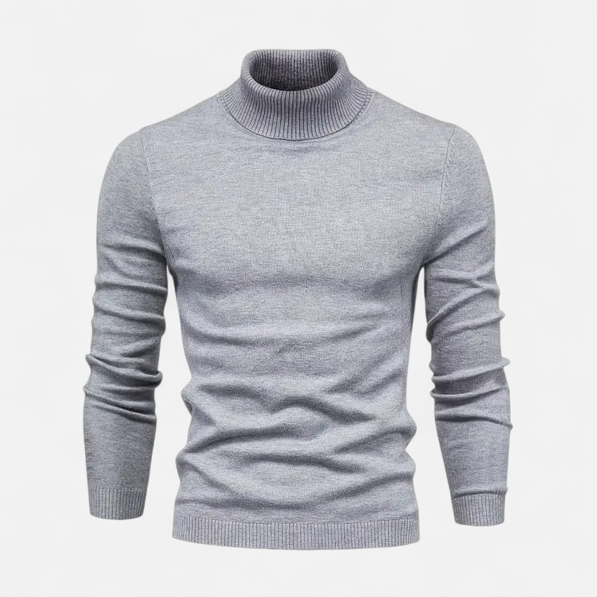 Velclairemode | Men's Lapel Collar Soft Wool Sweater