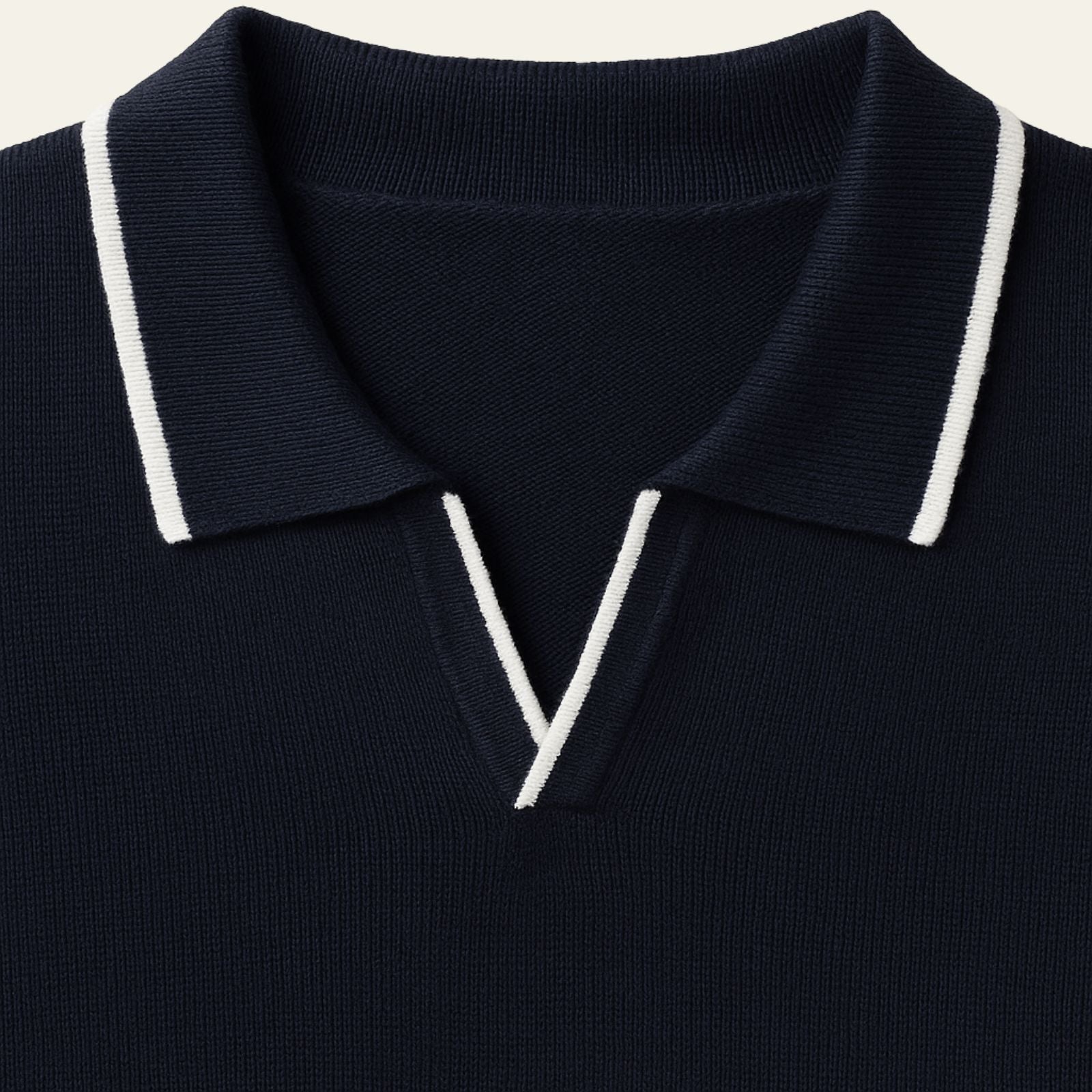 Polo en Maille de Coton et Polyester à Manches Courtes pour Homme Coupe Slim