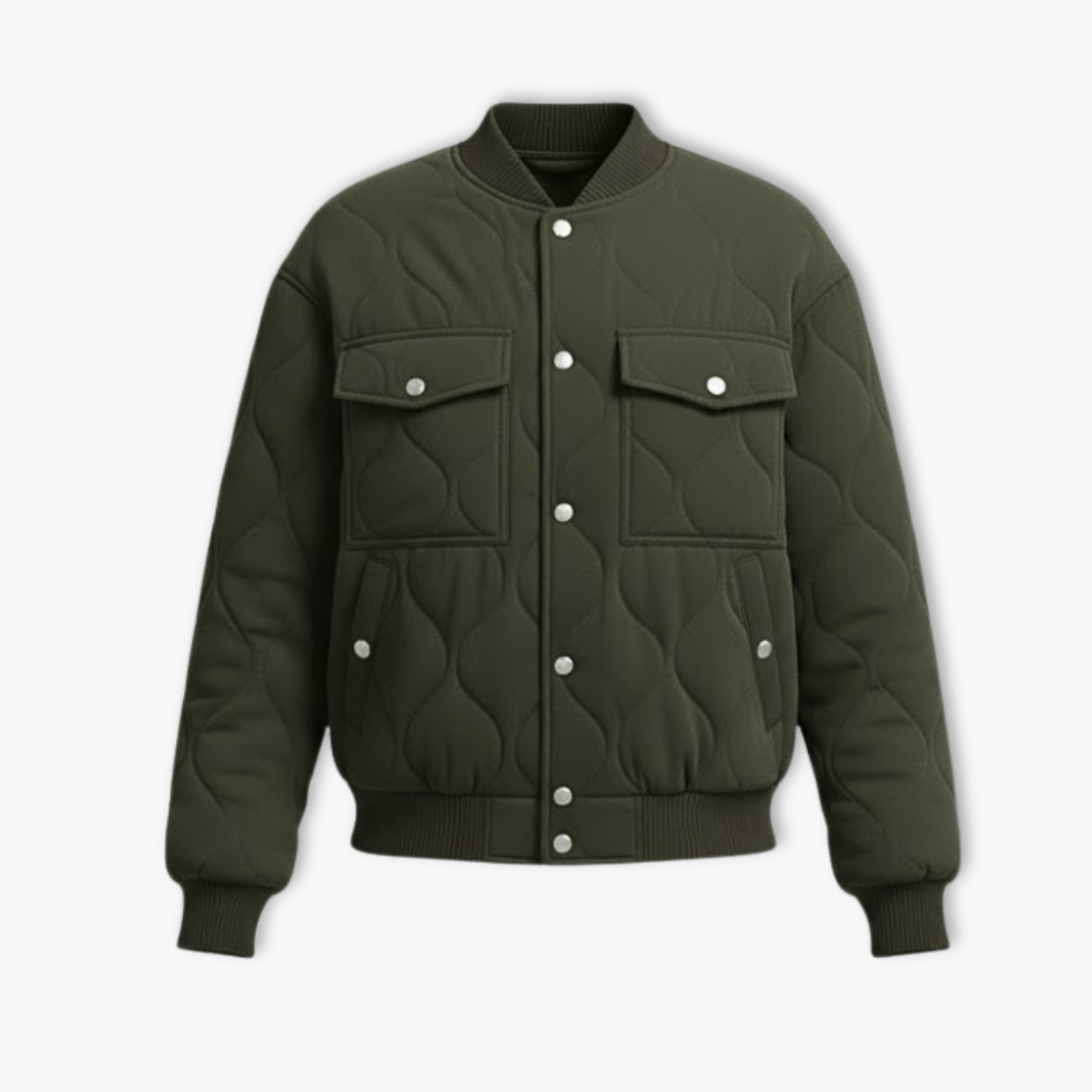 Veste Bomber Matelassée Oversize Femme Automne Hiver