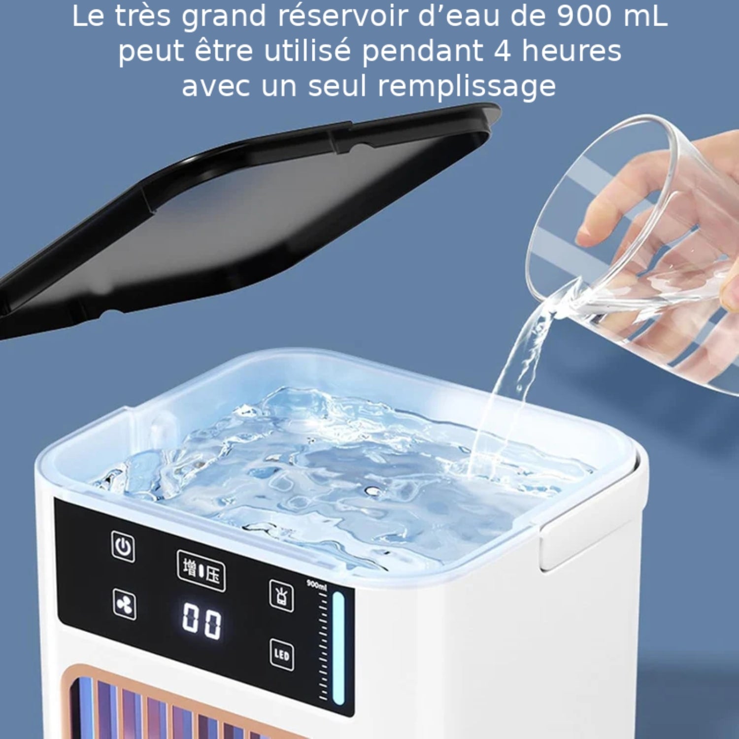 Enfriador de aire USB compacto con nebulización