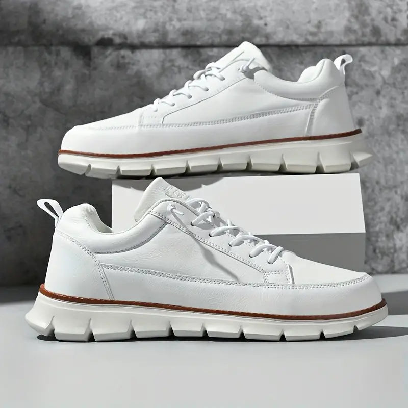 Sneakers uomo | pelle suola ammortizzante — uso quotidiano