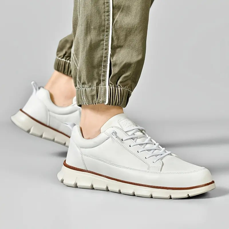 Sneakers uomo | pelle suola ammortizzante — uso quotidiano