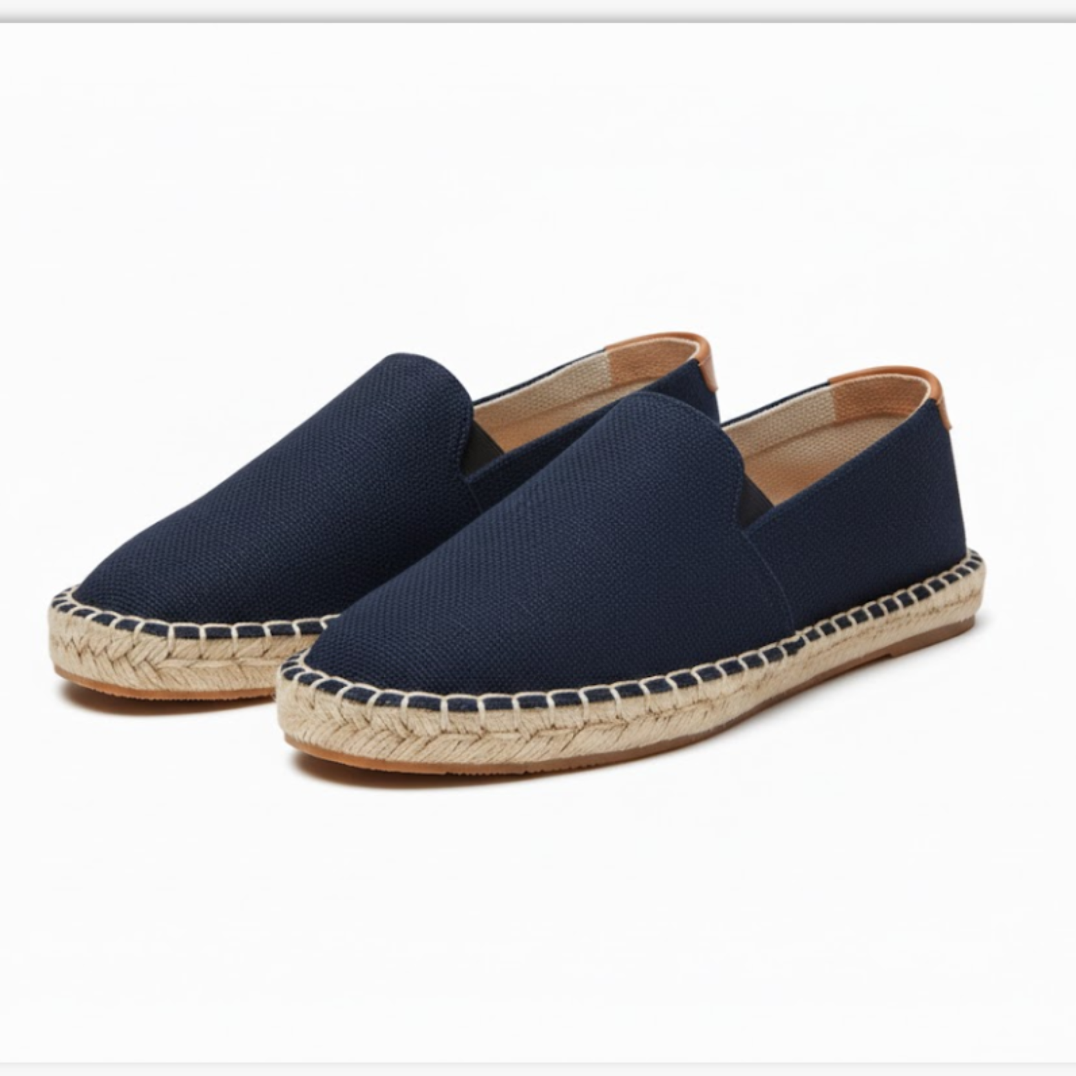 Espadrilles Unisex à Enfiler en Toile – Chaussures d’Été en Jute
