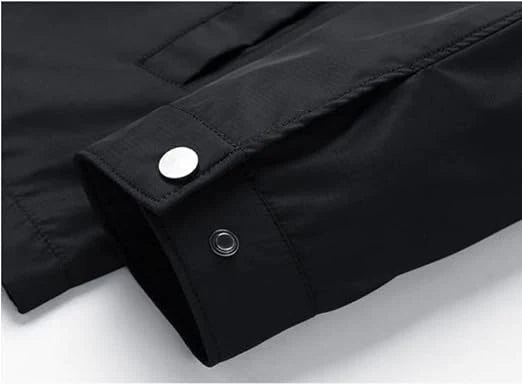 Men's Daily Jacket with Zipper, Comfortable Shirt Collar, Outdoor Wear