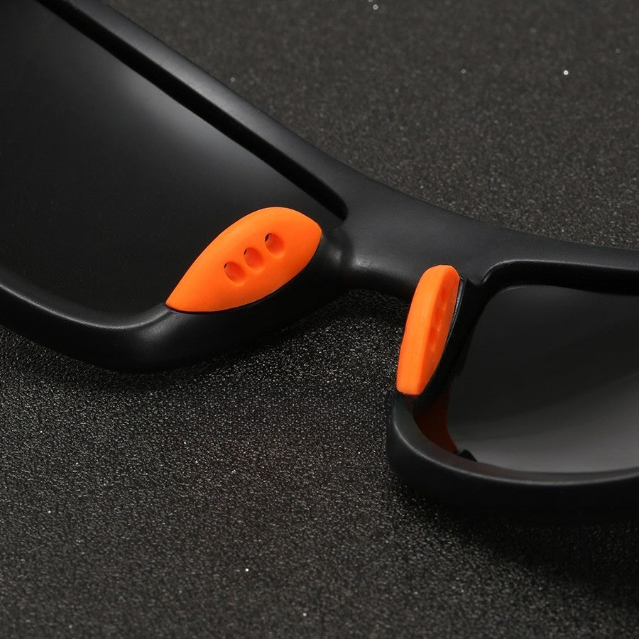 Óculos de sol polarizados | armação camuflada e silicone — esportivo
