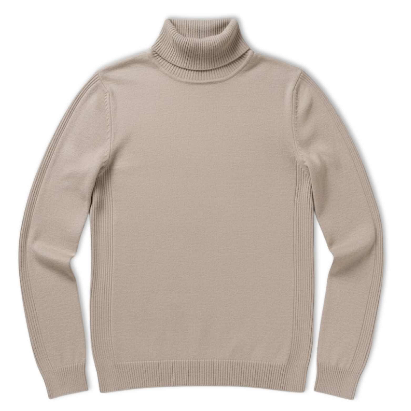 Pull à col roulé slim pour homme Pull chaud à col haut en maille
