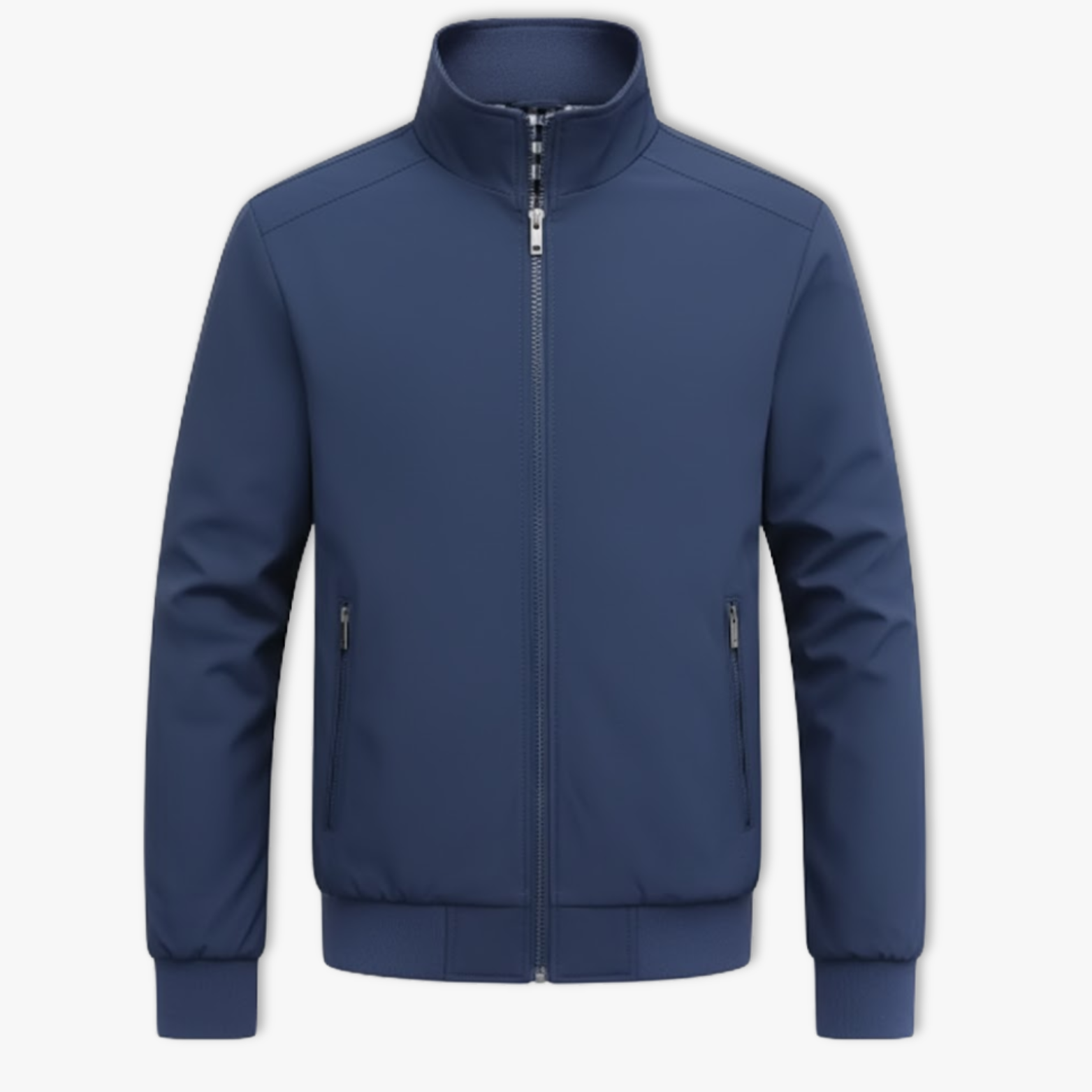 Blouson Bomber Slim Fit Homme Décontracté Uni Style Baseball