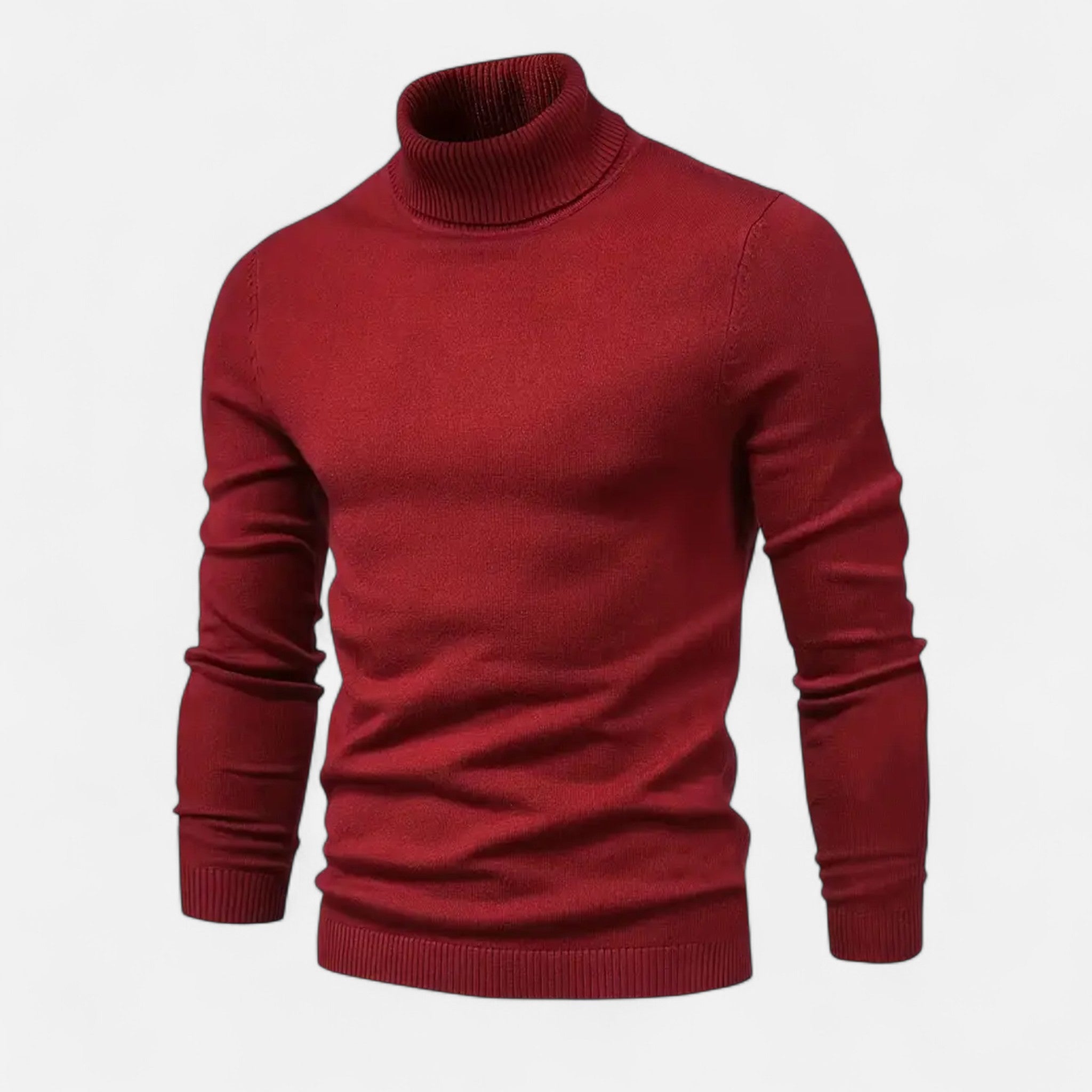 Velclairemode | Men's Thermal Top with Stand-Up Collar for Autumn and Winter