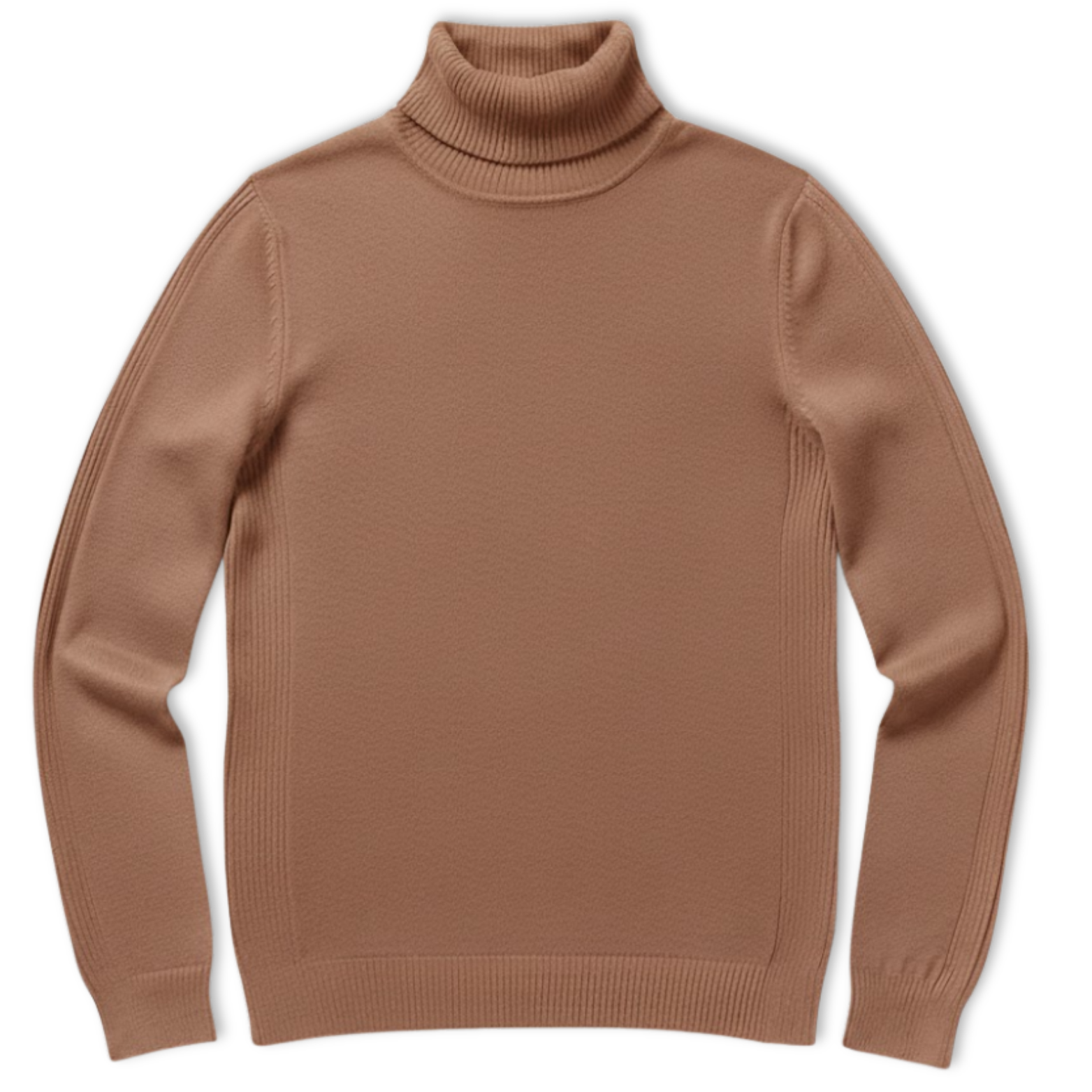 Pull à col roulé slim pour homme Pull chaud à col haut en maille