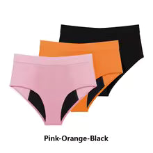 Culotte assorbente per il ciclo, confezione da 3 pezzi