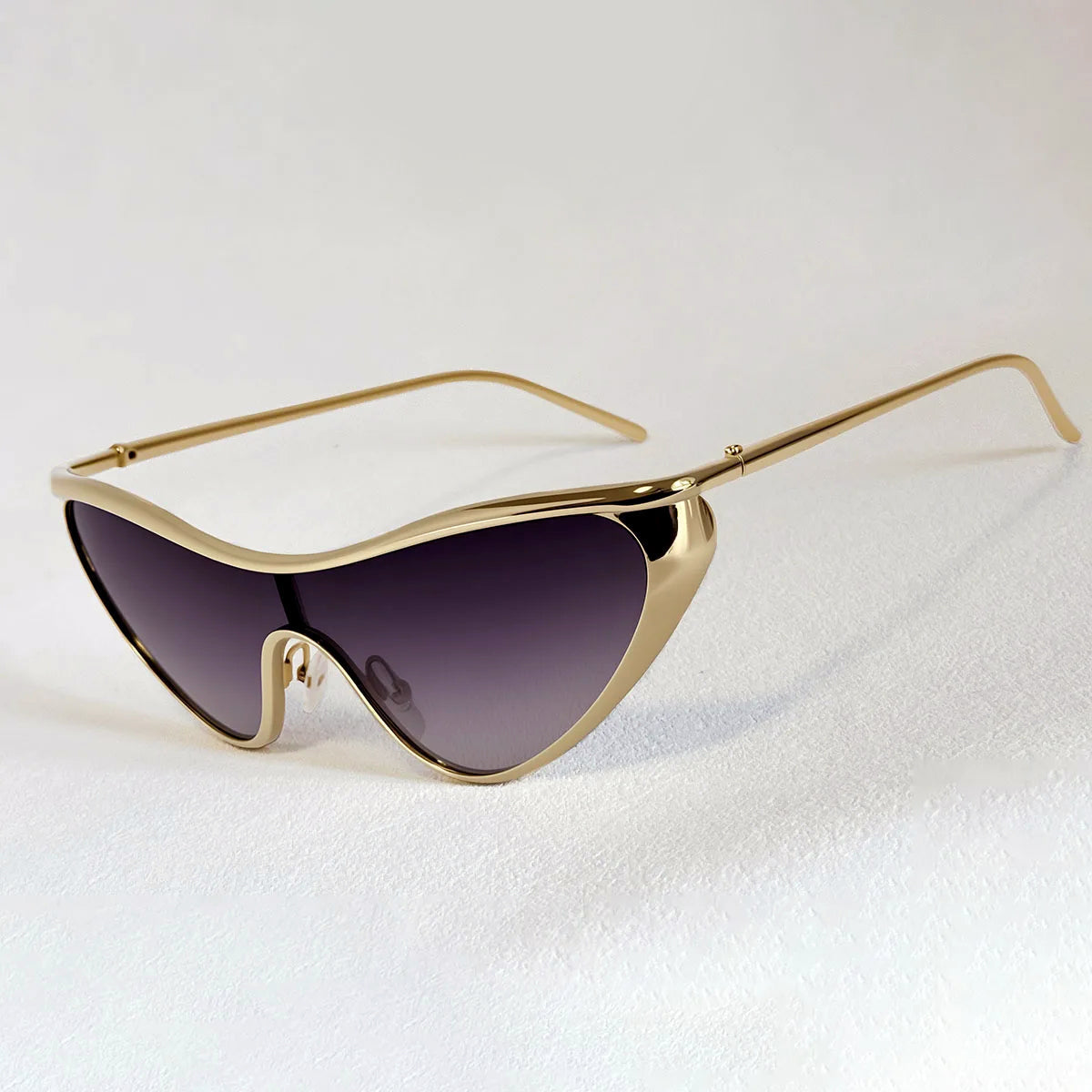 Lunettes Solaires de Forme Papillon avec Cadre Métallique et Verres Polarisés TAC