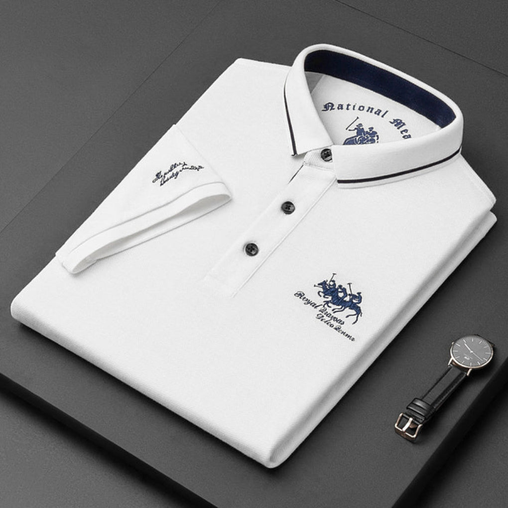 Herrepolo i bomuldspiqué – afslappet sportstil