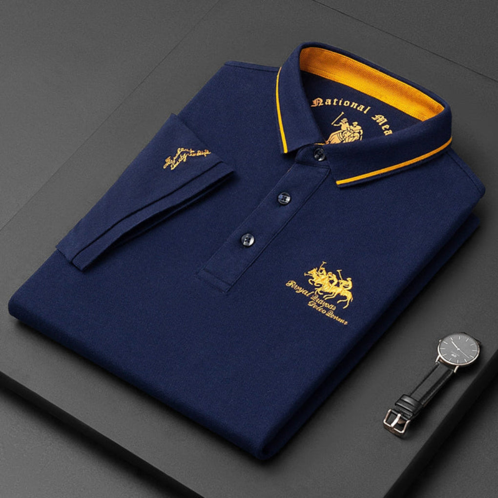 Chemise polo pour hommes — piqué de coton — sport décontracté
