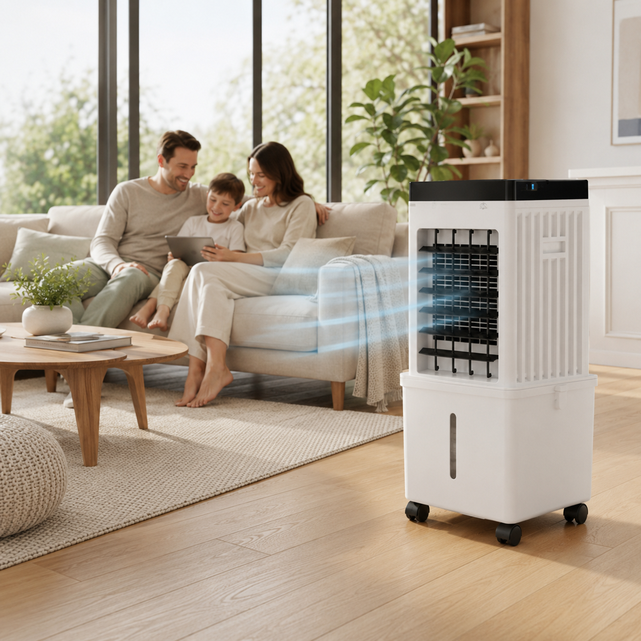 Climatizador de Ar Móvel 3 em 1 com Controle Remoto