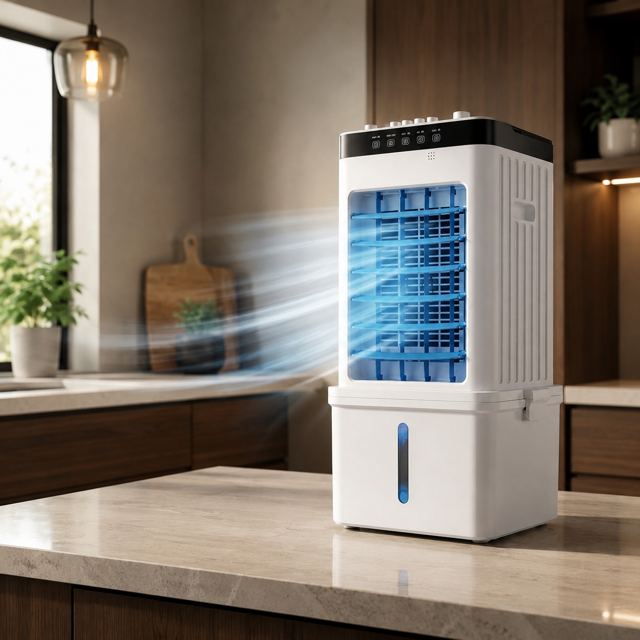 Refrigerador de Ar Portátil 3 em 1 com Controle Remoto