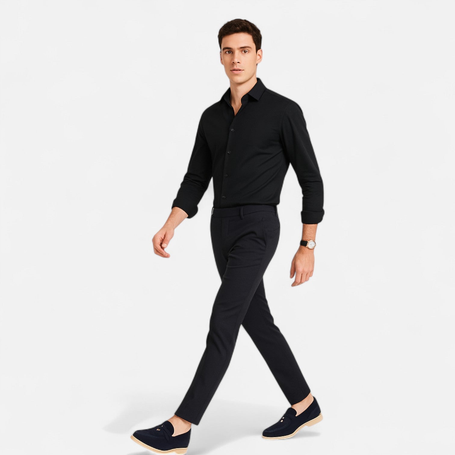 Velclairemode| Men's Premium Suede Loafers - Flat Sole, Casual Elegance for Winter