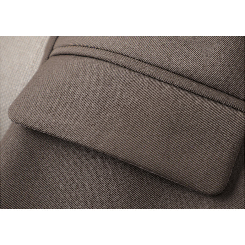 Blazer femme décontracté à coupe droite avec col à revers et boutonnage simple