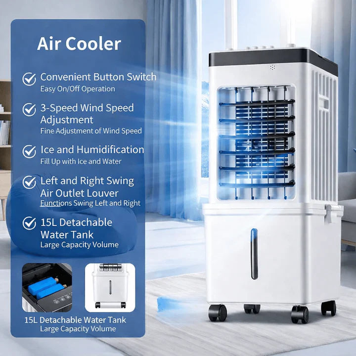 Enfriador de aire portátil 3 en 1 con control remoto