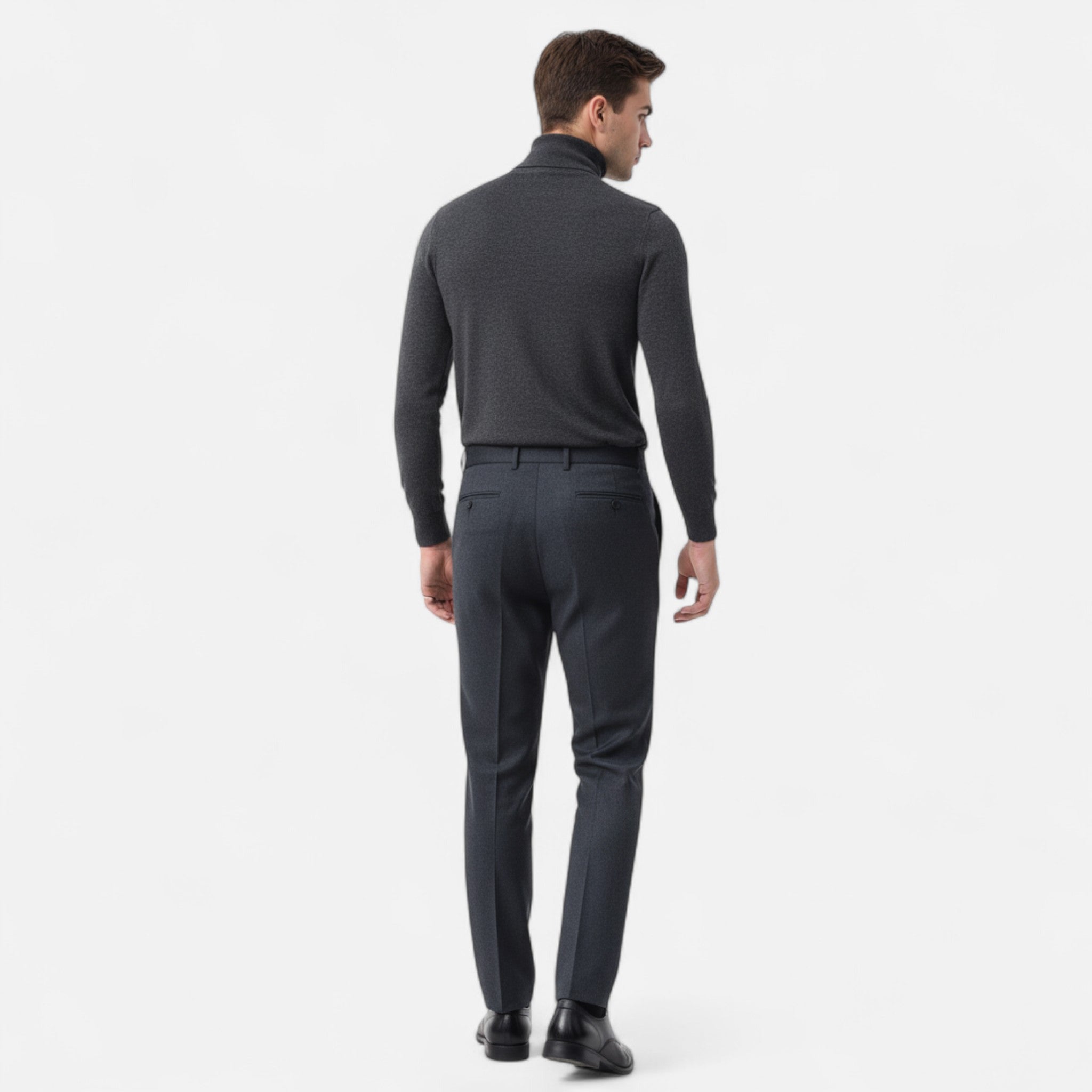Velclairemode | Men's High Neck Slim Fit Sweater Autumn-Winter