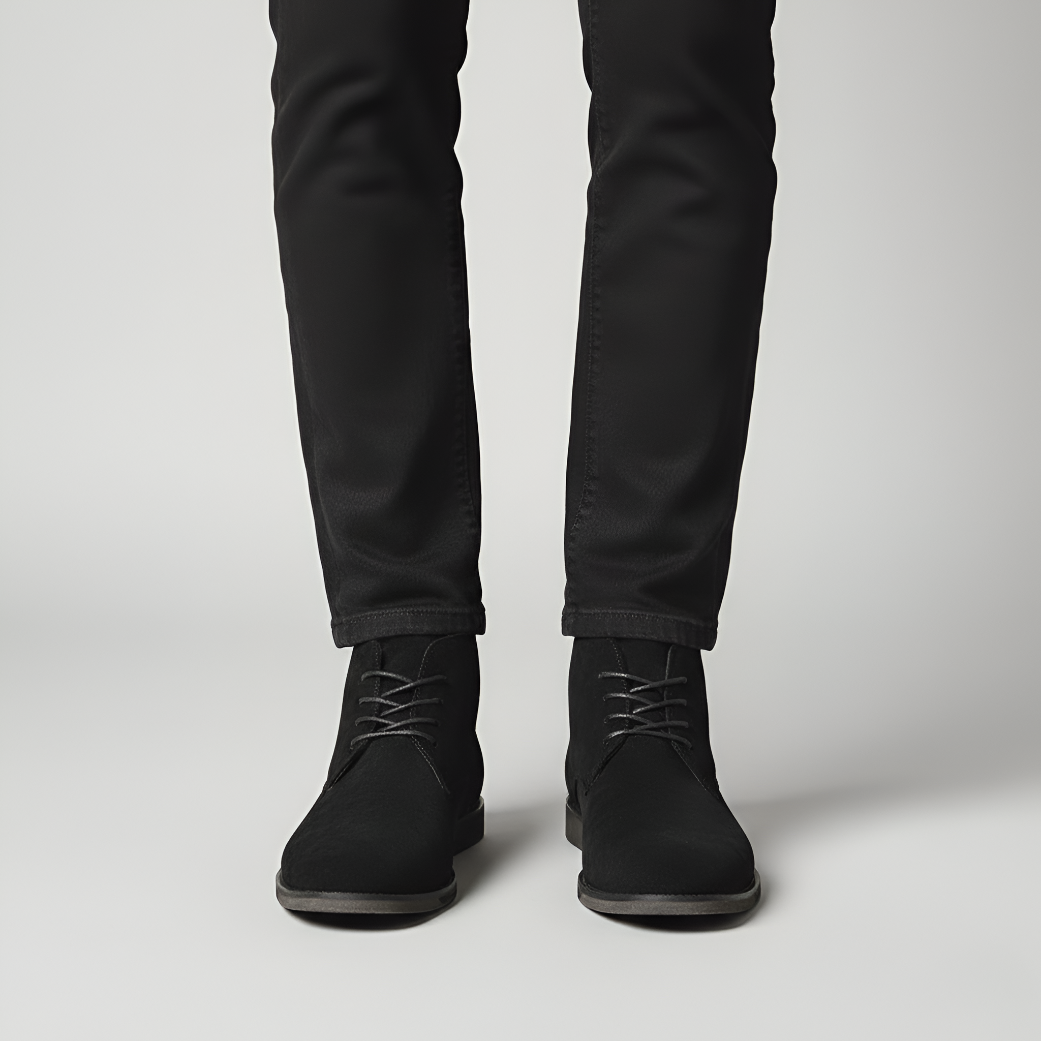 Bottines Desert en Daim Synthétique à Lacets et Bout Pointu pour Homme