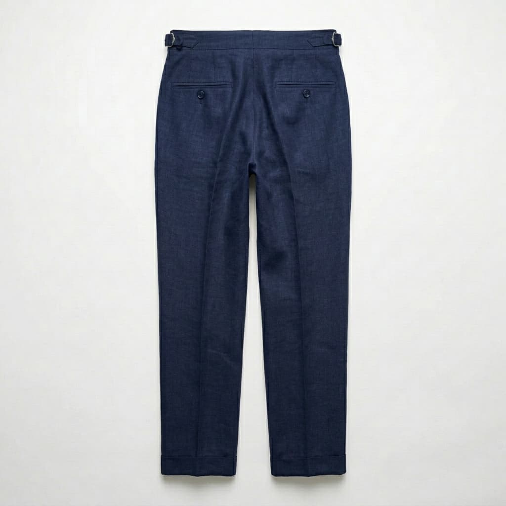 Pantalón de vestir para hombre — 100% lino — corte ajustado — boda