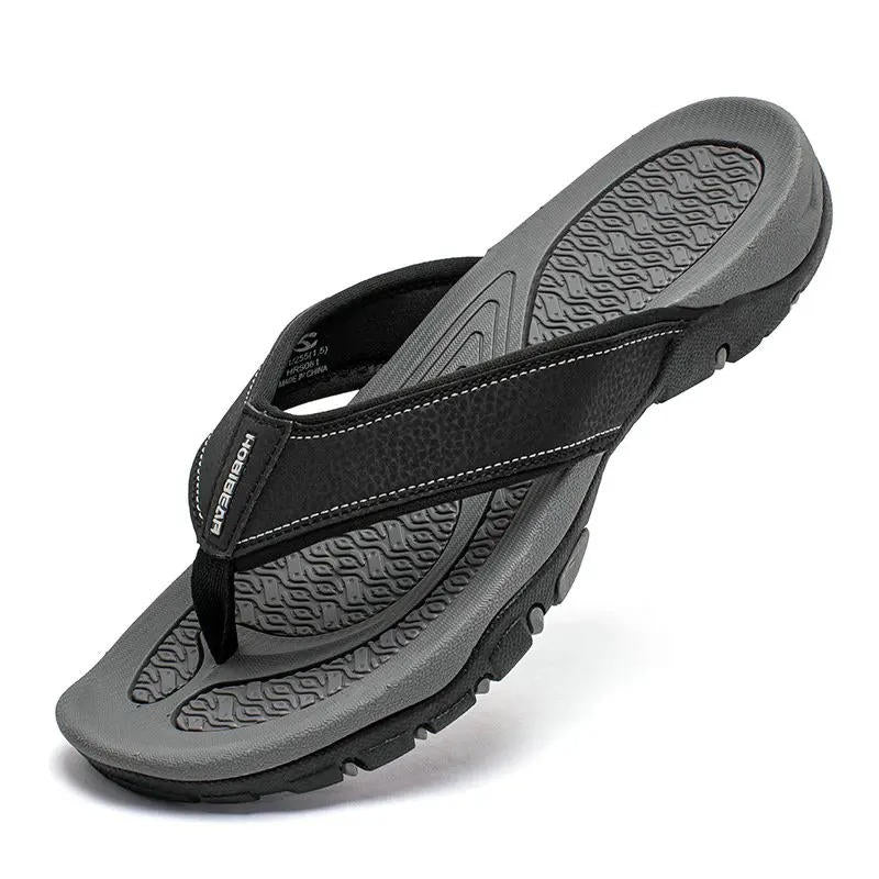 Tongs de Sport en Nubuck Synthétique avec Soutien de la Voûte Plantaire pour Homme