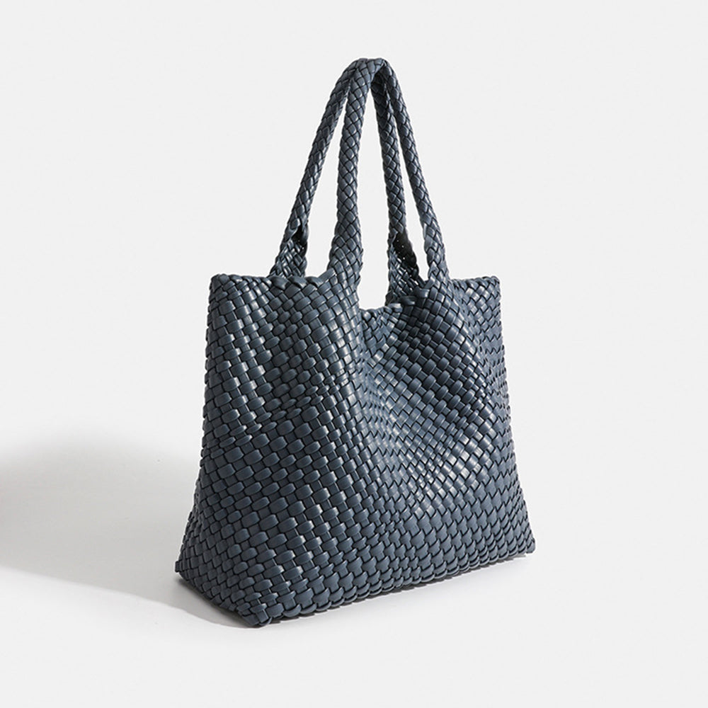 Grand sac cabas femme tressé porté épaule