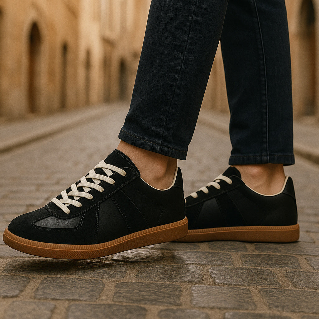 Herresneakers med snørebånd Til hverdagsbrug Afslappede Skridsikker sål Komfortable