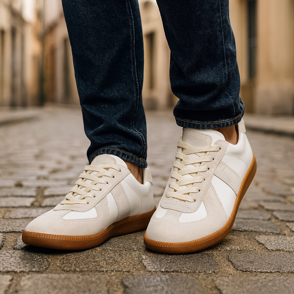 Herresneakers med snørebånd Til hverdagsbrug Afslappede Skridsikker sål Komfortable